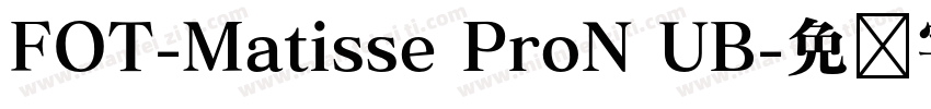 FOT-Matisse ProN UB字体转换
